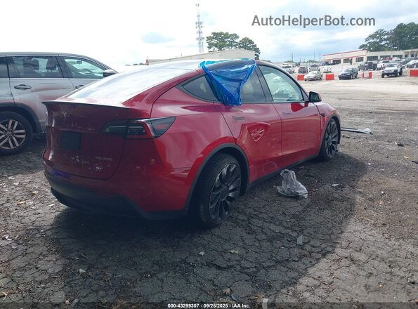 5YJYGDEF0MF141015 2021 TESLA MODEL Y Red Задня права чверть