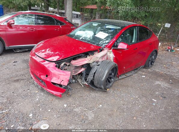 5YJYGDEF0MF141015 2021 TESLA MODEL Y Red Передня ліва чверть