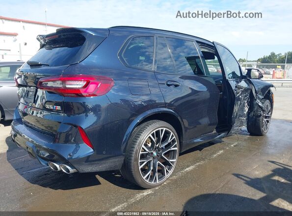 5YMJU0C01M9E49090 2021 BMW X5 Синий Задняя правая четверть