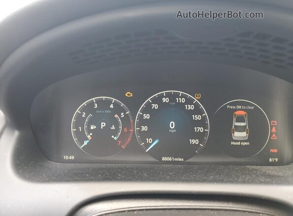 SAJWJ1CD0G8W00963 2016 JAGUAR XJ Black Widok tylnych siedzeń