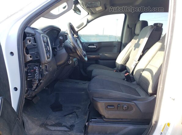 1GCPWCED7NZ125588 2022 CHEVROLET SILVERADO Белый Вид панели приборов