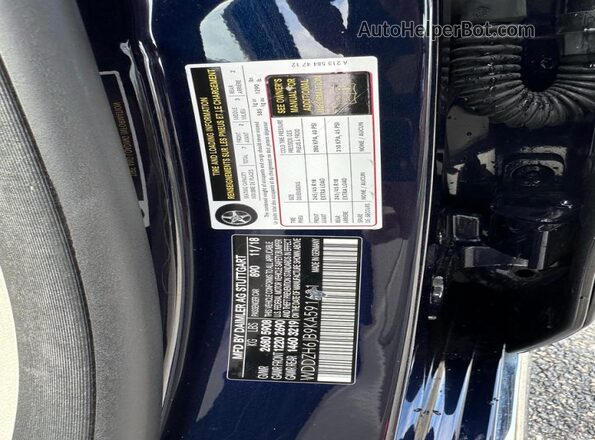 WDDZH6JB9KA591631 2019 MERCEDES-BENZ E-CLASS Blue Սալոնի հետևի տեսք
