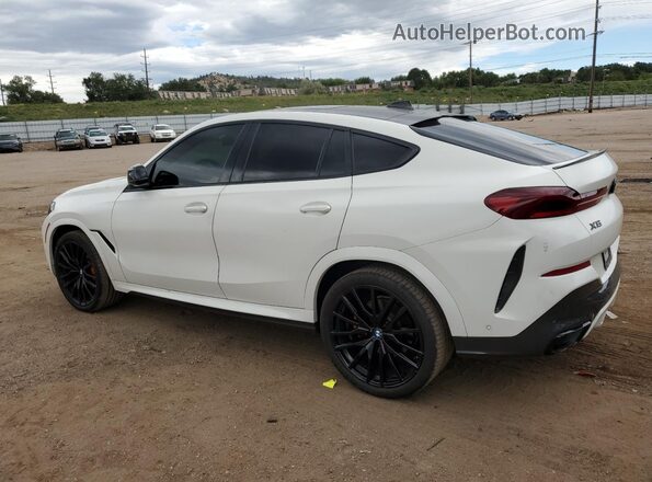 5UXCY4C07M9E05557 2021 BMW X6 Белый Задняя правая четверть