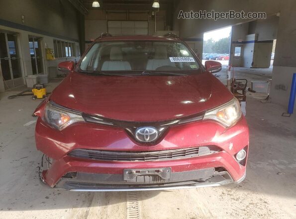 2T3WFREV9JW510572 2018 TOYOTA RAV4 Красный Вид сзади
