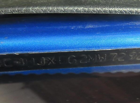 1C4HJXDG2MW729278 2021 JEEP WRANGLER Blue Rear interior view