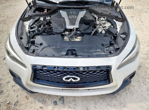 JN1EV7AR5JM436823 2018 INFINITI Q50 White Вид підкапотного простору