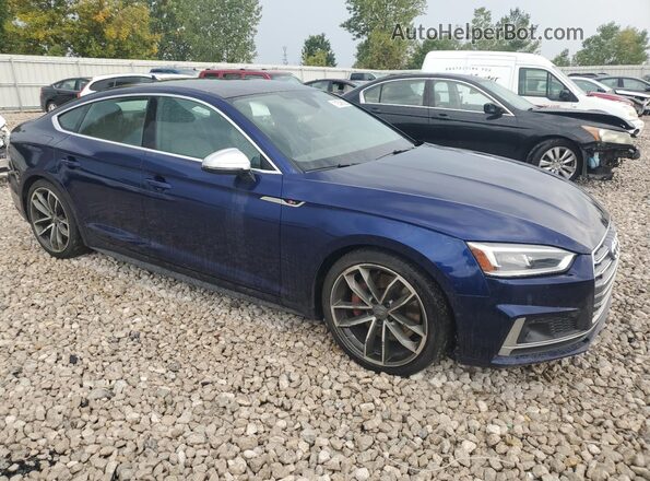 WAUC4CF5XJA011750 2018 AUDI S5 Blue Front view