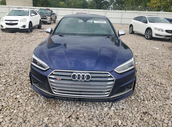 WAUC4CF5XJA011750 2018 AUDI S5 Blue Rear view