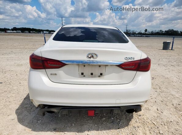 JN1EV7AR5JM436823 2018 INFINITI Q50 White Вид салону спереду