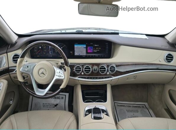 W1KUG6EBXLA565XXX 2020 MERCEDES-BENZ S Silver Вид щитка приладів