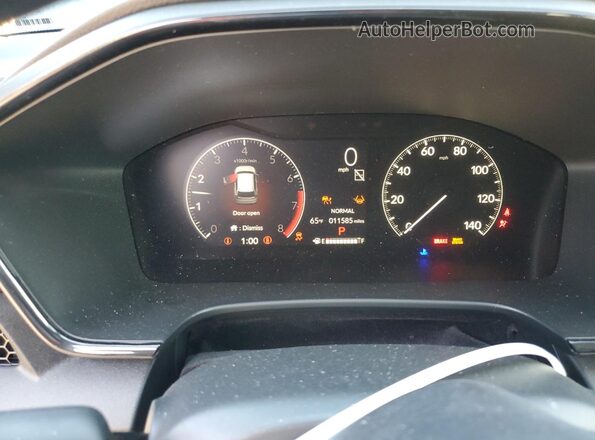 7FARS4H25SE004617 2025 HONDA CR-V Black Widok zestawu wskaźników