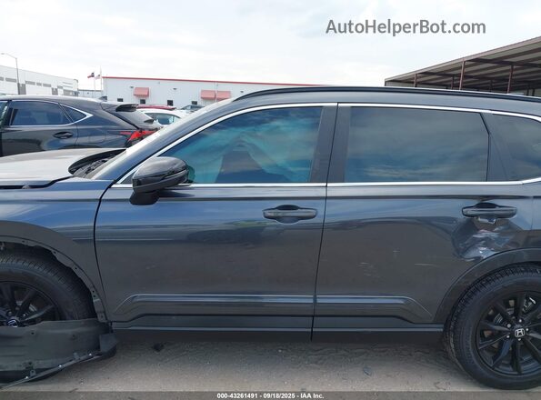 7FARS5H82RE013649 2024 HONDA CR-V HYBRID Gray Vista interior de 360 grados