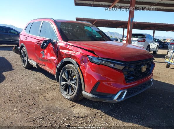 7FARS6H96SE075673 2025 HONDA CR-V HYBRID Red Przód prawy