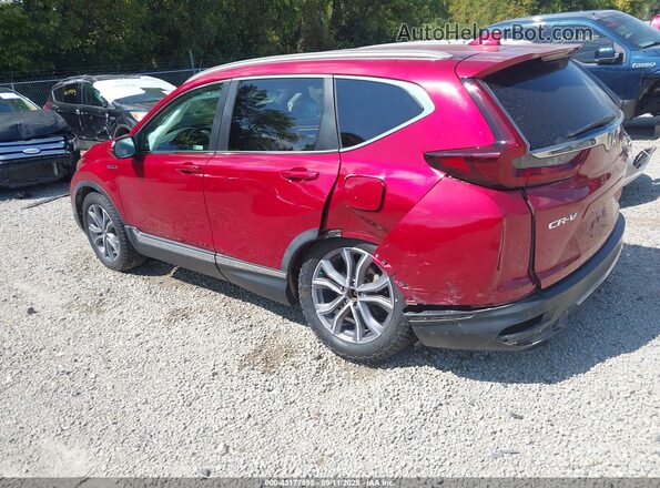 7FART6H90ME000709 2021 HONDA CR-V HYBRID Red Tył lewy