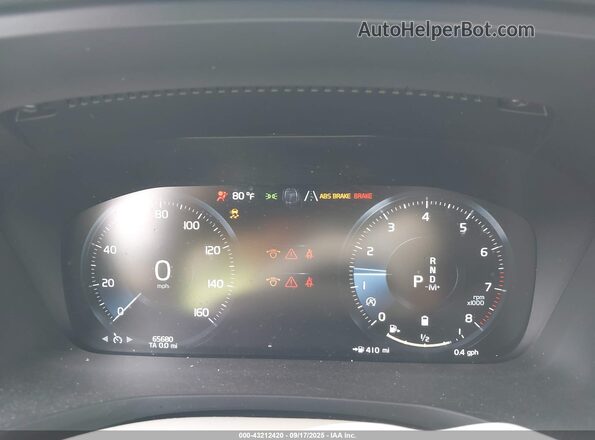 7JRL12TZ2NG176080 2022 VOLVO S60 Black Widok tylnych siedzeń