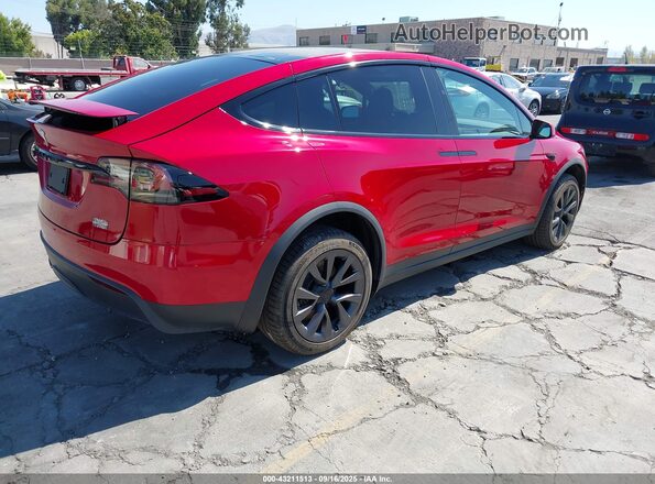 7SAXCBE68NF337848 2022 TESLA MODEL X Красный Задняя правая четверть