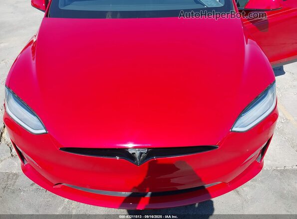 7SAXCBE68NF337848 2022 TESLA MODEL X Красный Вид сзади