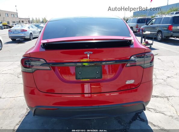 7SAXCBE68NF337848 2022 TESLA MODEL X Красный 