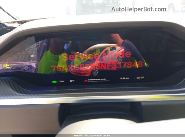 7SAXCBE68NF337848 2022 TESLA MODEL X Красный 