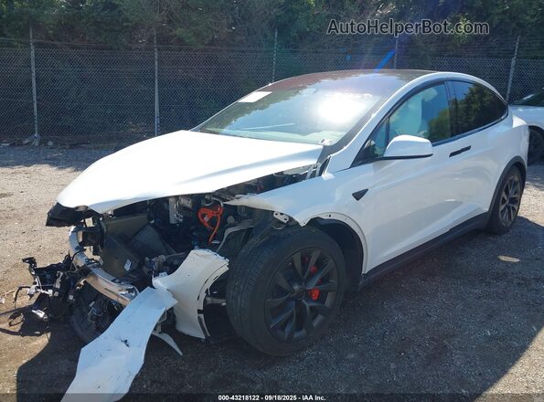 7SAXCBE69PF429215 2023 TESLA MODEL X Белый Передняя левая четверть