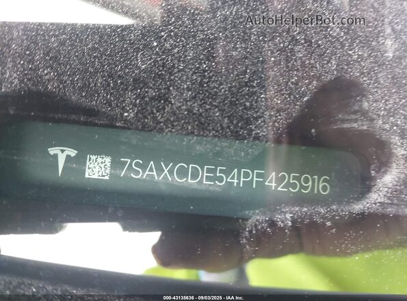 7SAXCDE54PF425916 2023 TESLA MODEL X White Շարժիչի բաժամունքի տեսք