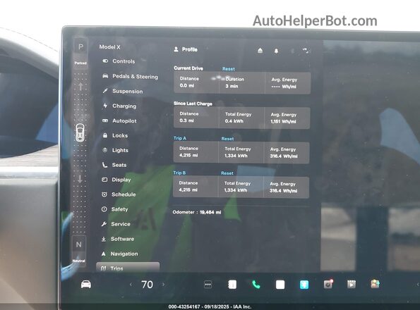 7SAXCDE58NF339943 2022 TESLA MODEL X Белый Вид задних сидений