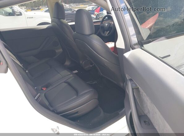 7SAYGAEE4SF283972 2025 TESLA MODEL Y White Widok naklejki z numerem VIN