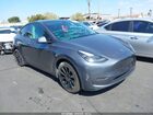 2022 Tesla Model Y Long Range Dual Motor All-wheel Drive Gray vin: 7SAYGAEE7NF550199