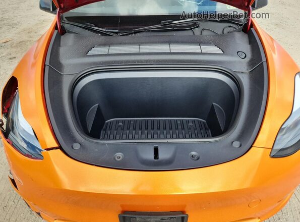 7SAYGDED0SF256406 2025 TESLA MODEL Красный Вид задней части салона
