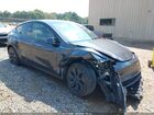 2025 Tesla Model Y Long Range Dual Motor All-wheel Drive Gray vin: 7SAYGDED4SA376500