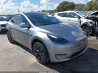 2024 Tesla Model Y Long Range Dual Motor All-wheel Drive Silver vin: 7SAYGDEE5RA333769