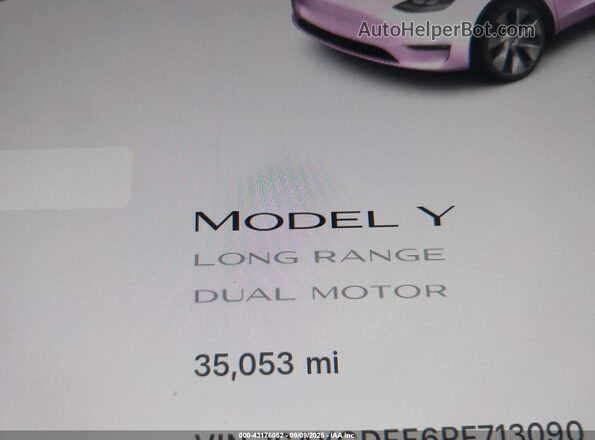 7SAYGDEE6PF713090 2023 TESLA MODEL Y Белый 