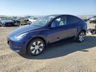 2022 Tesla Model Y Blue vin: 7SAYGDEE7NF369556