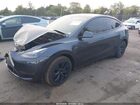 2025 Tesla Model Y Long Range Dual Motor All-wheel Drive Gray vin: 7SAYGDEE7SA346643