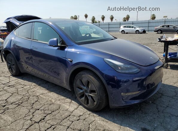 7SAYGDEE7SF276144 2025 TESLA MODEL Blue Delantero derecho