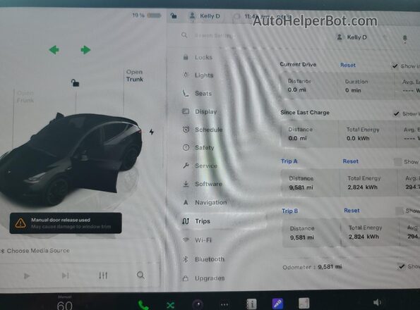 7SAYGDEF0PF958265 2023 TESLA MODEL Черный Вид щитка приборов