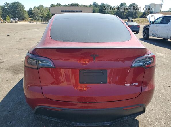 7SAYGDEF2SA377016 2025 TESLA MODEL Red Vista trasera