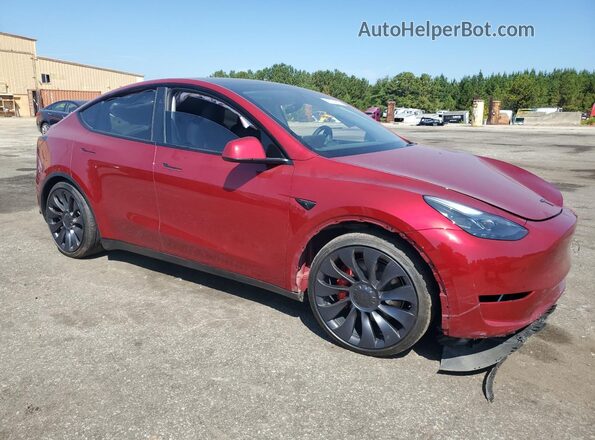 7SAYGDEF2SA377016 2025 TESLA MODEL Red Delantero derecho