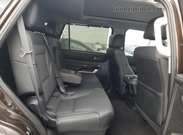 7SVAAABA1PX015899 2023 TOYOTA SEQUOIA Коричневый Вид задней части салона