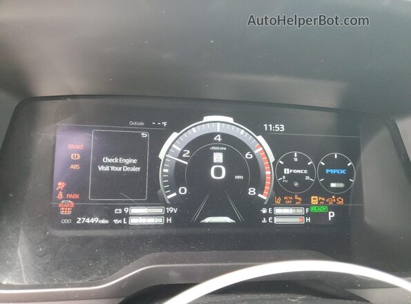 7SVAAABA1PX015899 2023 TOYOTA SEQUOIA Коричневый Вид щитка приборов