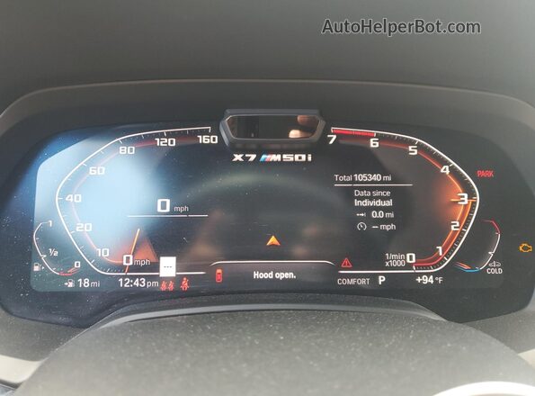 5UXCX6C03L9B51715 2020 BMW X7 Blue Вид задніх сидінь