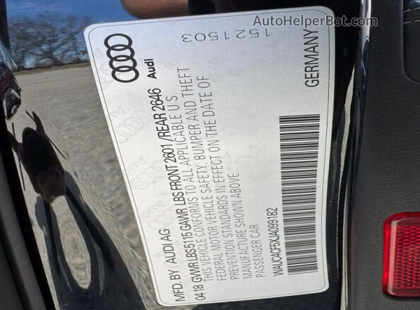 WAUC4CF5XJA099182 2018 AUDI OTHER Black Rear interior view