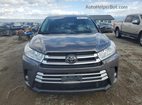 5TDJZRFH0JS882488 2018 TOYOTA HIGHLANDER Gray Rear view