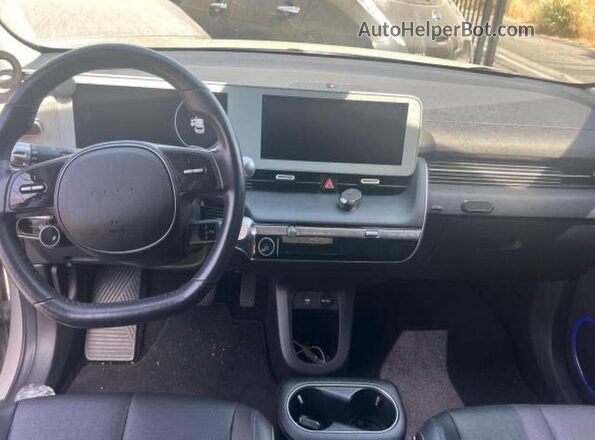 KM8KN4AE5NU082069 2022 HYUNDAI IONIQ Gray უკანა სავარძლების ხედი