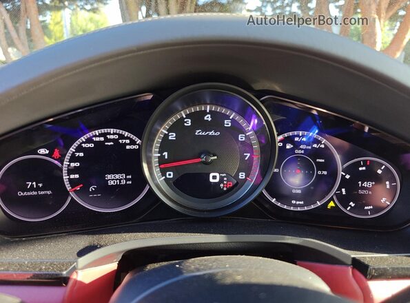 WP1AF2AY4MDA36774 2021 PORSCHE CAYENNE Черный Вид щитка приборов