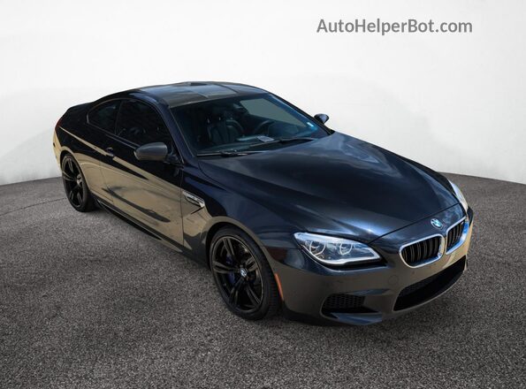 WBS6J9C37HD934XXX 2017 BMW M6 Черный Передняя левая четверть
