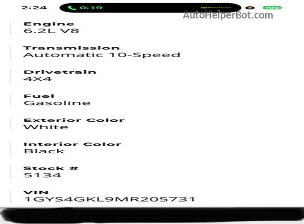 1GYS4GKL9MR205731 2021 CADILLAC ESCALADE White Вид задніх сидінь