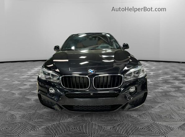 5UXKU2C5XH0N84XXX 2017 BMW X6 Черный Вид салона спереди