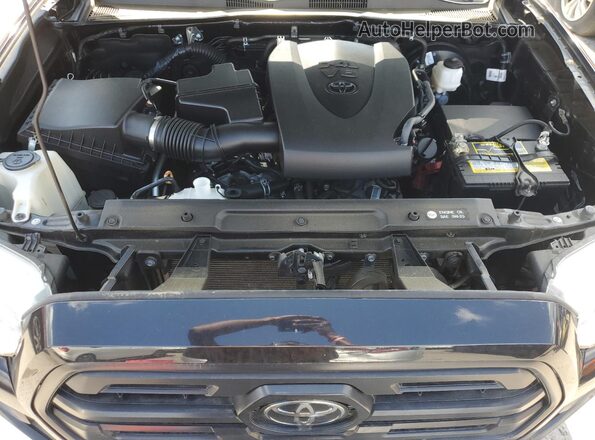 5TFSZ5AN1KX173638 2019 TOYOTA TACOMA Black Engine compartment view