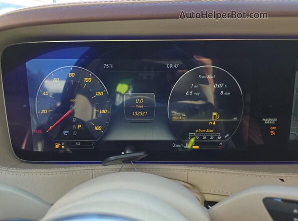 WDDUG8GB6KA437409 2019 MERCEDES-BENZ S Black Dashboard view